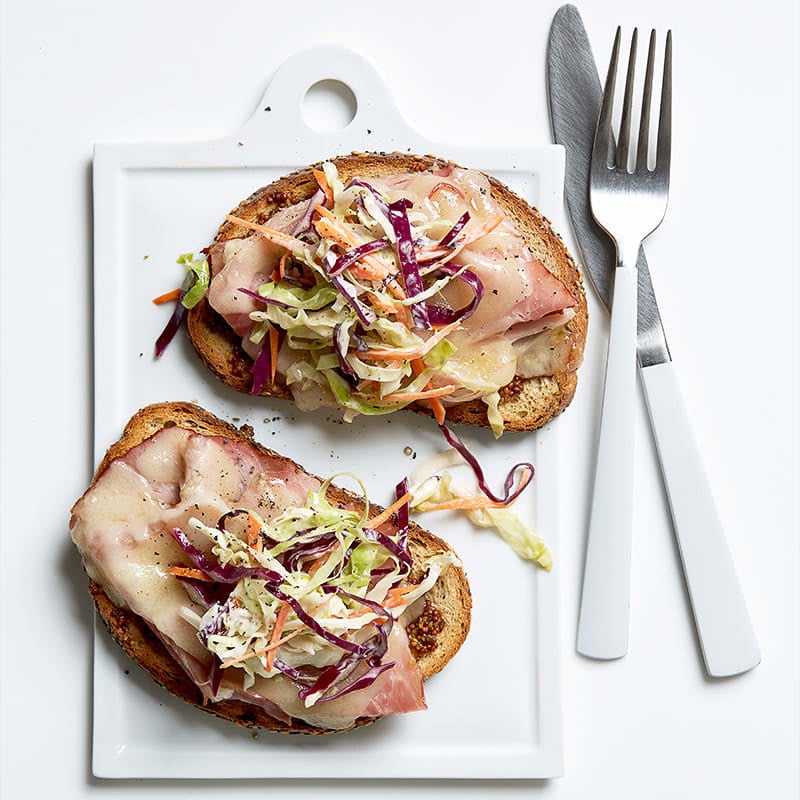 Photo of Ham and cheese melt with fresh slaw by WW