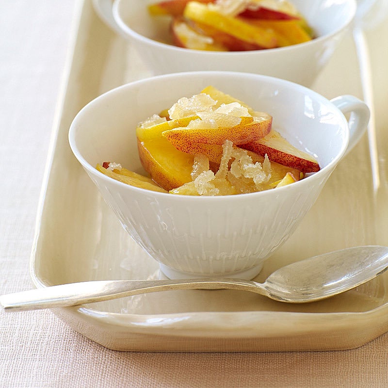 Photo of Peaches with riesling sauce by WW