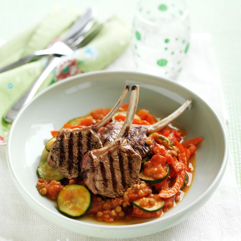 Photo of Lamb cutlets with lentil ragu by WW