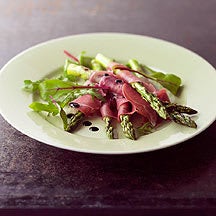 Foto van Groene asperges met ham en balsamico door WW