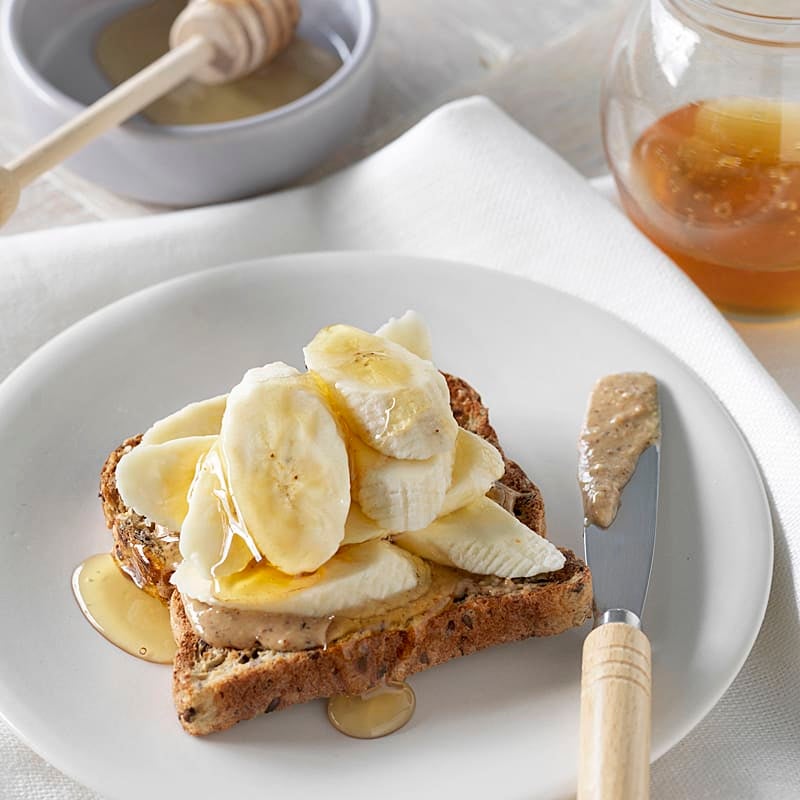 Photo of Toast with nut spread, banana and honey by WW