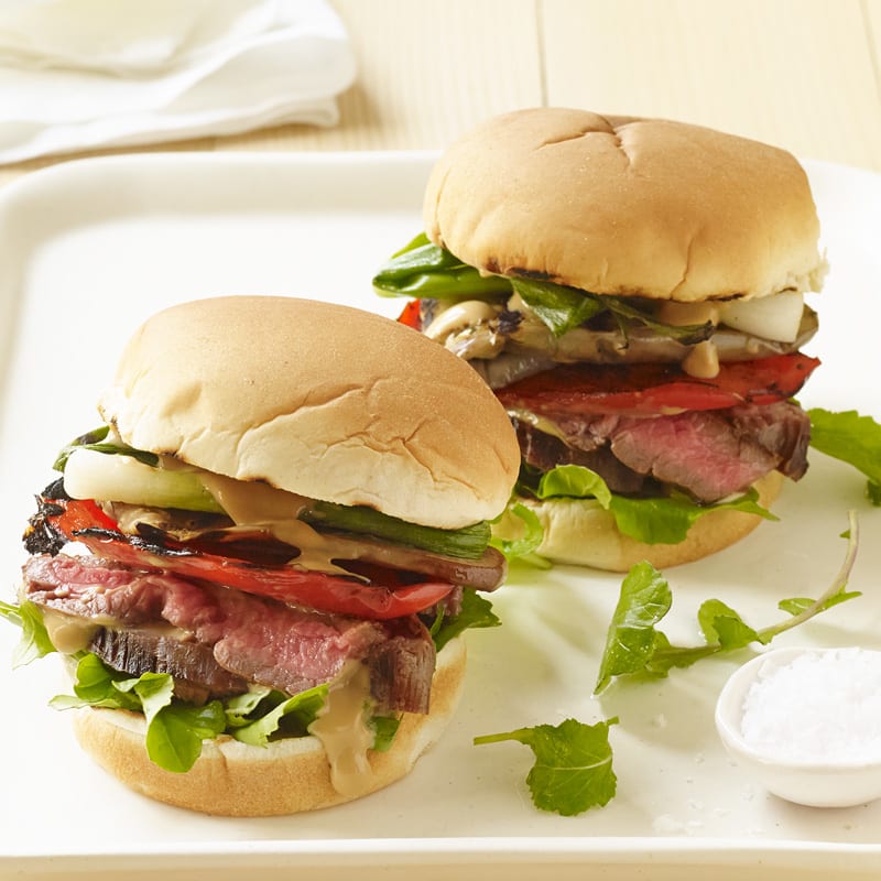 Photo of Grilled asian steak and vegetable sandwiches by WW