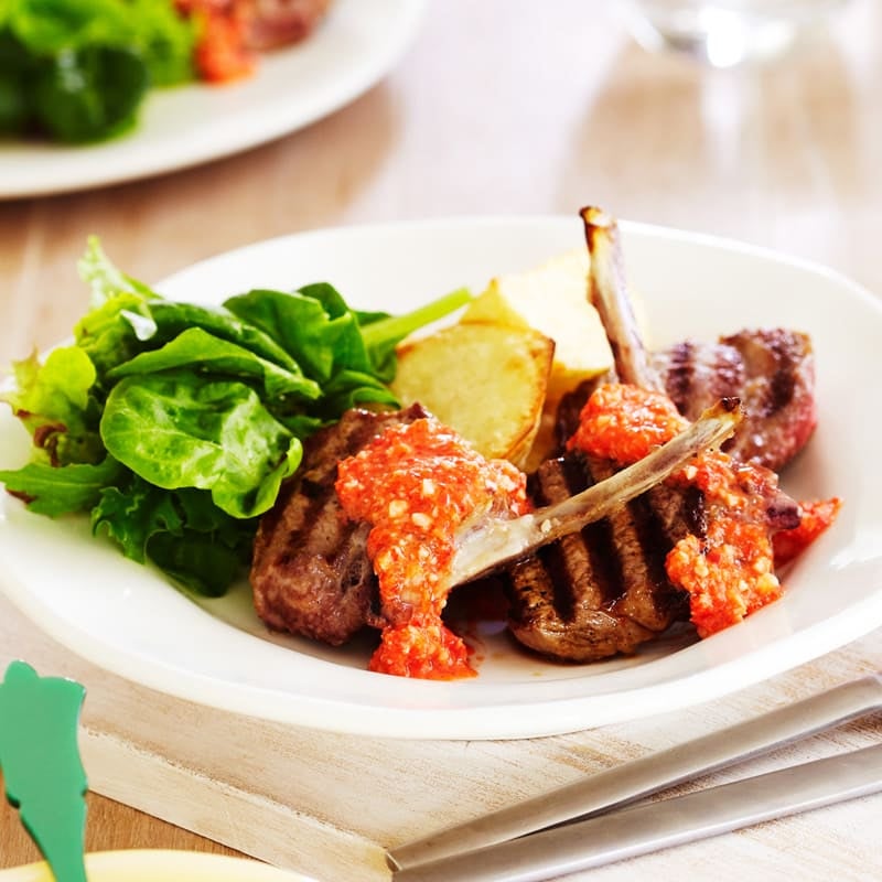 Photo of Lamb cutlets with romesco sauce by WW
