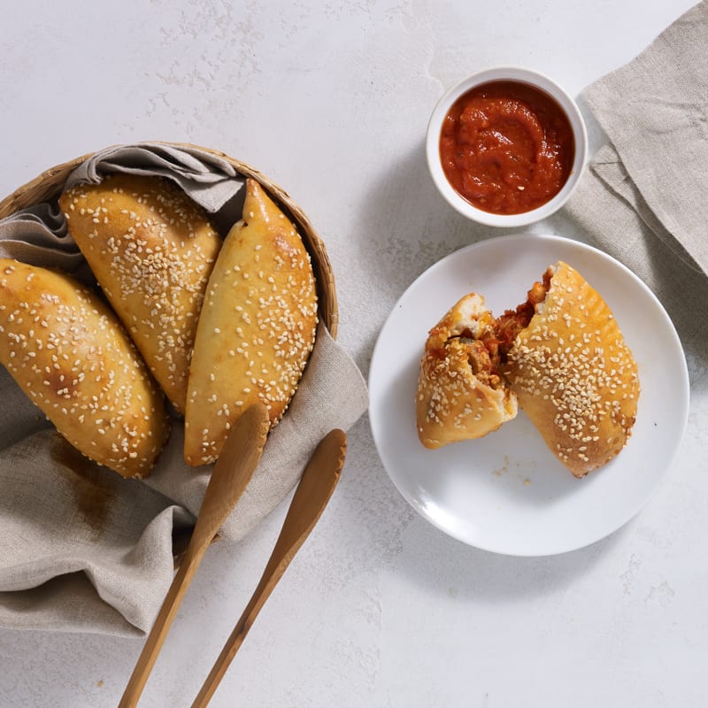 Photo of Turkey meatball calzones by Chef Eric Greenspan by WW