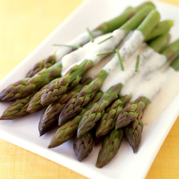 Photo of White Bean Béchamel over Asparagus by WW