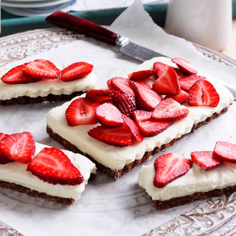 Photo of Strawberry and ricotta cheese tart by WW