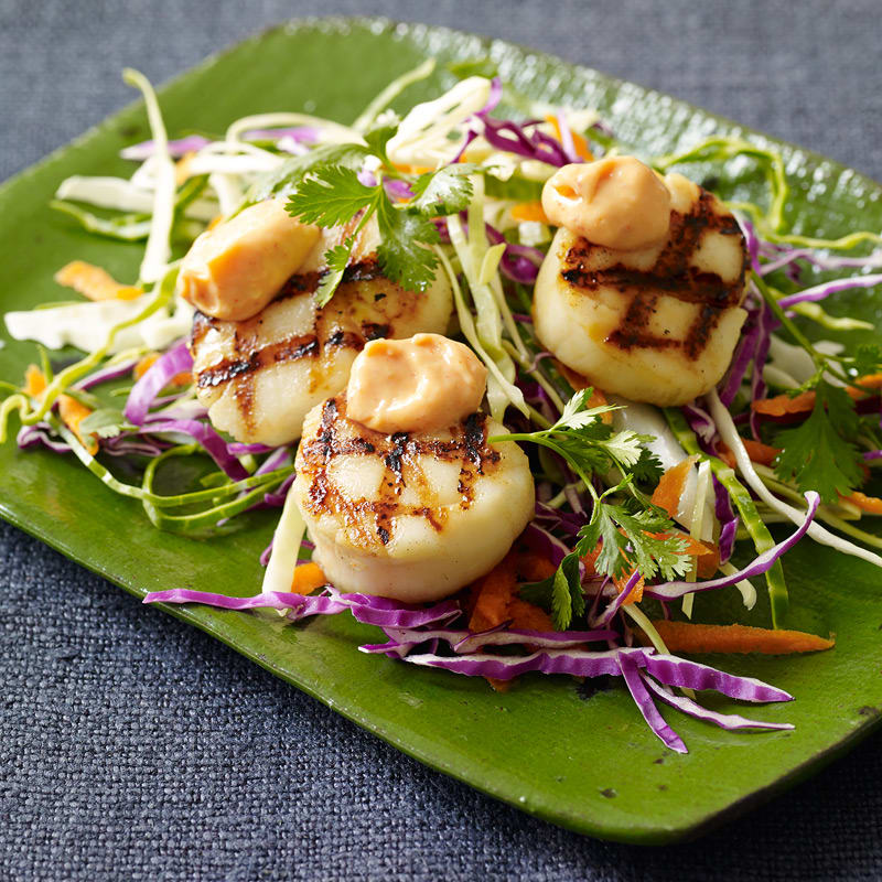 Photo of Grilled sea scallops with spicy ginger aioli by WW