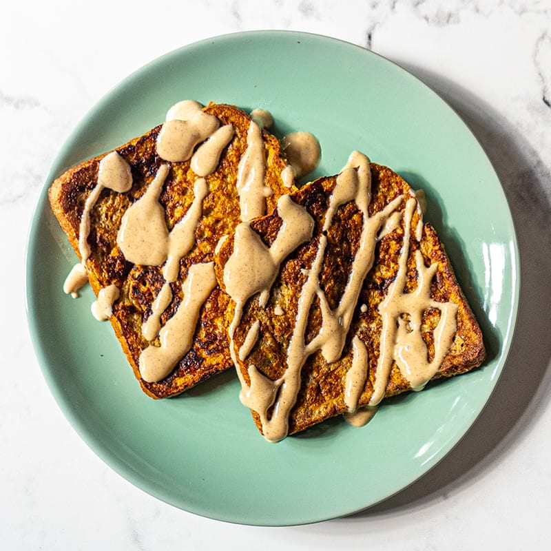 Photo of Gingerbread French toast with spiced yogurt drizzle by WW