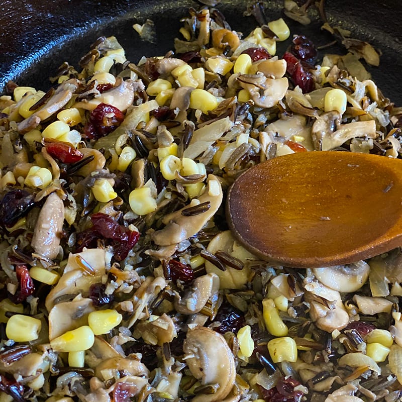 Photo of Hand Harvested American Indian Wild Rice Sauté by Chef Lois Ellen Frank by WW