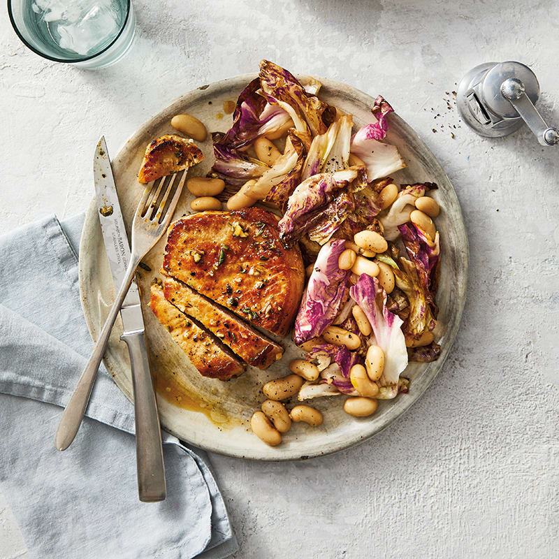 Photo of Pork Chops with White Beans & Radicchio by WW