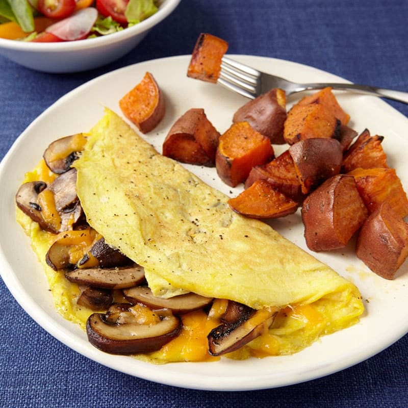 Photo of Classic Omelet with Roasted Sweet Potatoes by WW