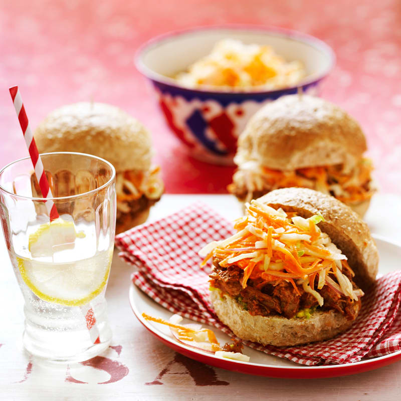 Photo of Pulled pork rolls with coleslaw and avocado by WW