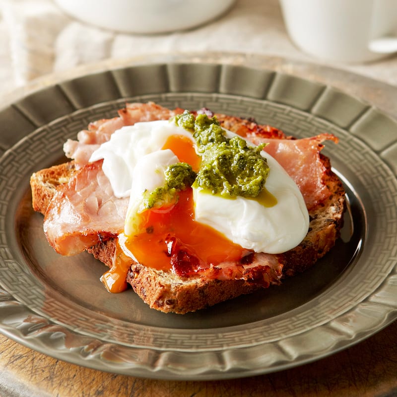 Photo of Poached green eggs and ham by WW