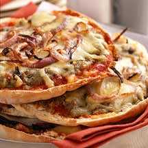 Photo of Fontina and roasted eggplant pita pizza by WW