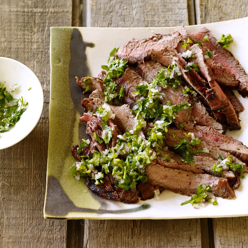 Photo of Cuban Flank Steak with Fresh Herb Sauce by WW