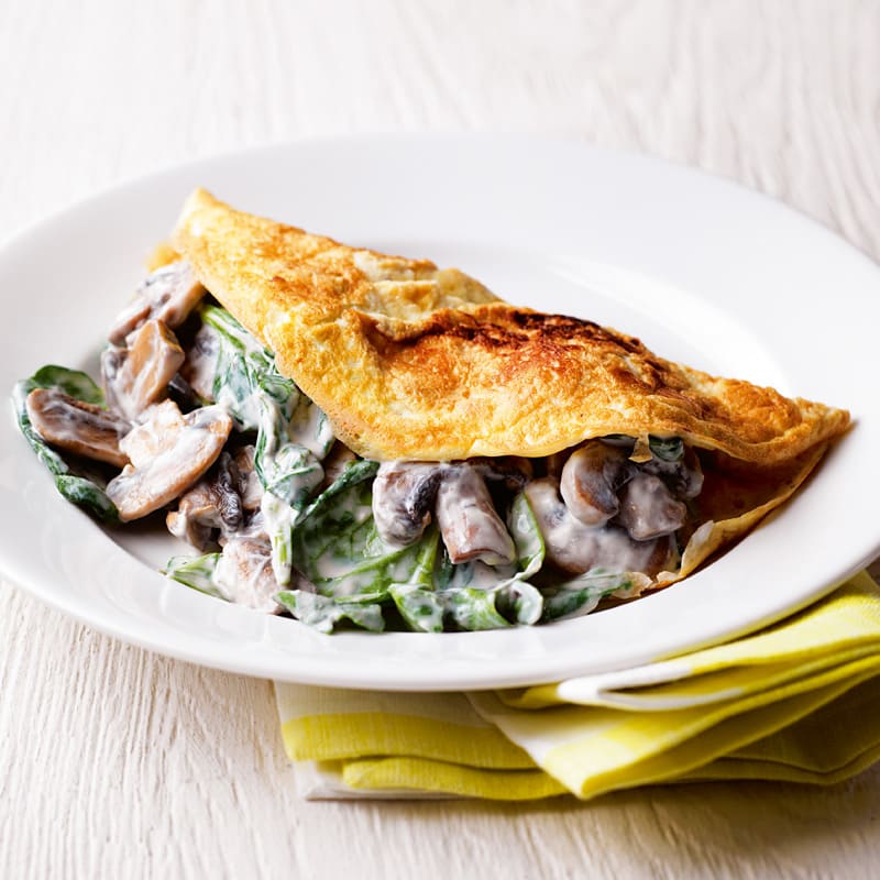 Photo of Mushroom and spinach omelette by WW