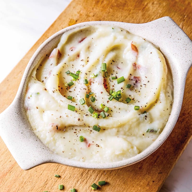 Sour cream & chive cauliflower-potato mash