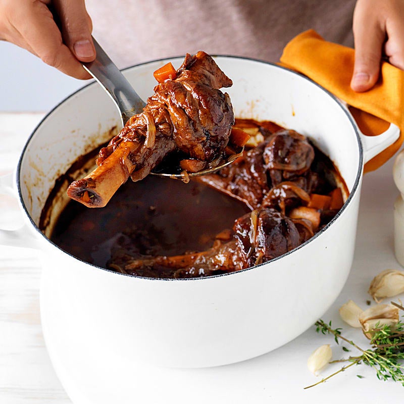 Photo of Slow-cooked balsamic lamb shanks by WW