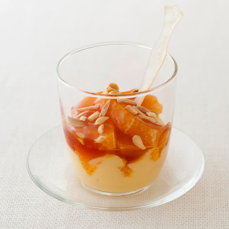 Photo of Sliced oranges with crème caramel sauce by WW