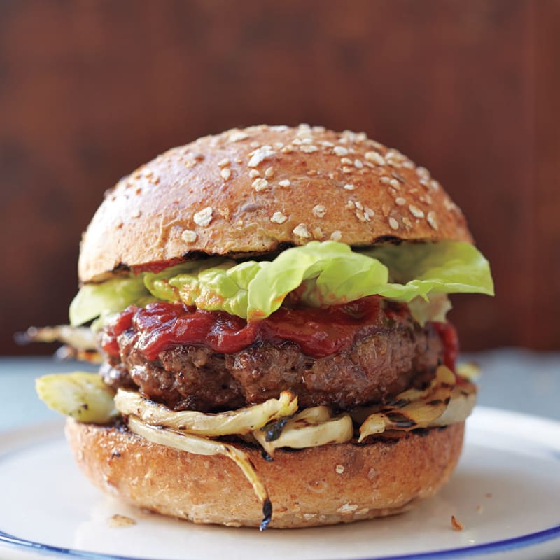 Photo of Western burgers with grilled fennel & spiced-up ketchup by WW