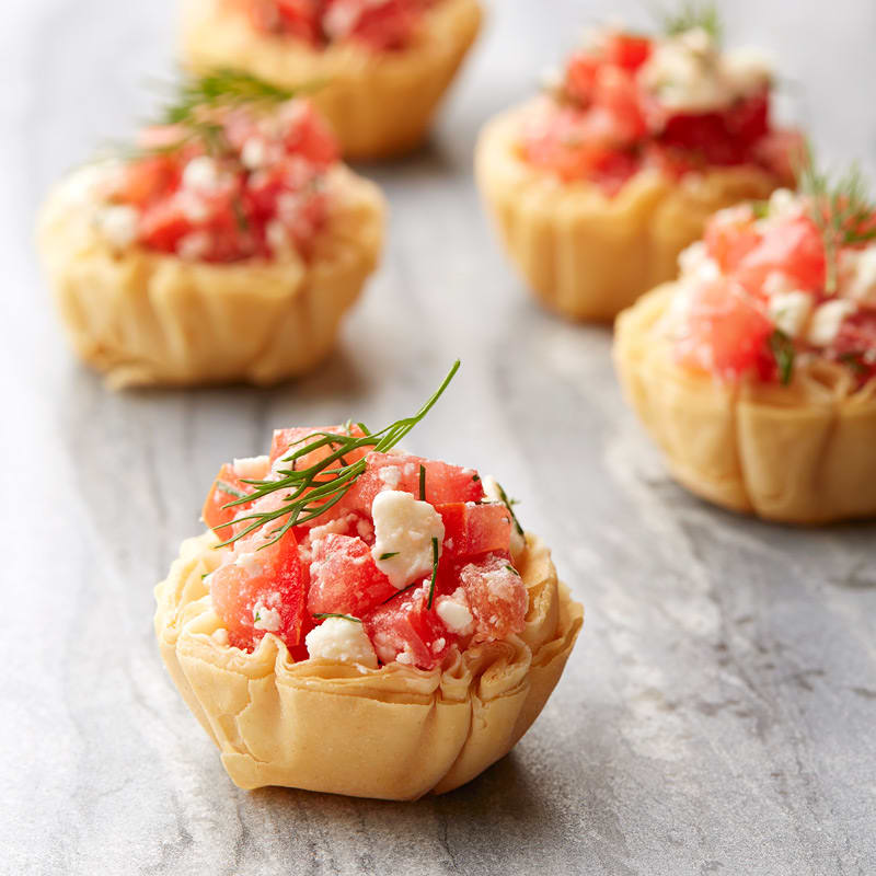 Photo of Crispy tomato and feta phyllo tartlets by WW