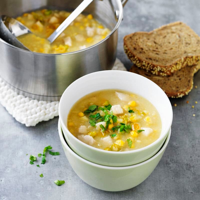 Photo of Corn and chicken soup by WW