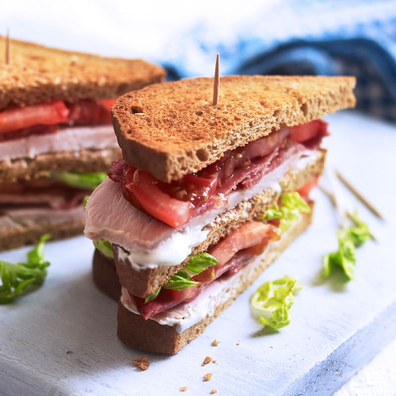 Photo of Turkey club sandwich by WW