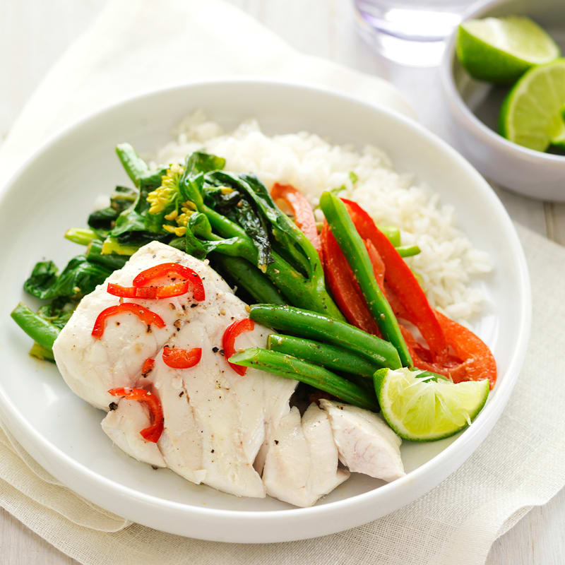 Photo of Ginger poached fish with spicy vegetables by WW