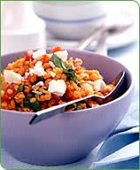 Photo of Lentil and roasted pepper salad with feta by WW