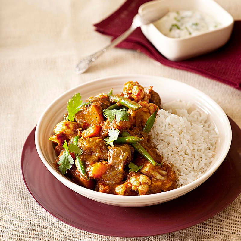 Photo of Quick beef and vegetable Madras curry by WW
