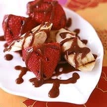 Photo of Grilled fruit with rich chocolate sauce by WW