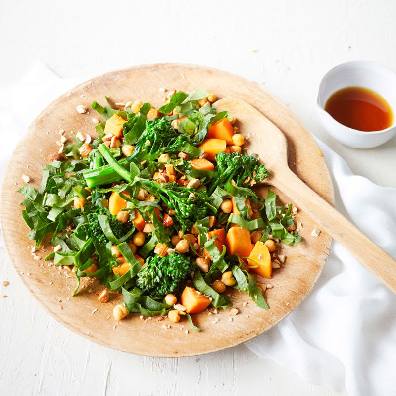 Photo of Broccolini, sweet potato and chickpea salad by WW