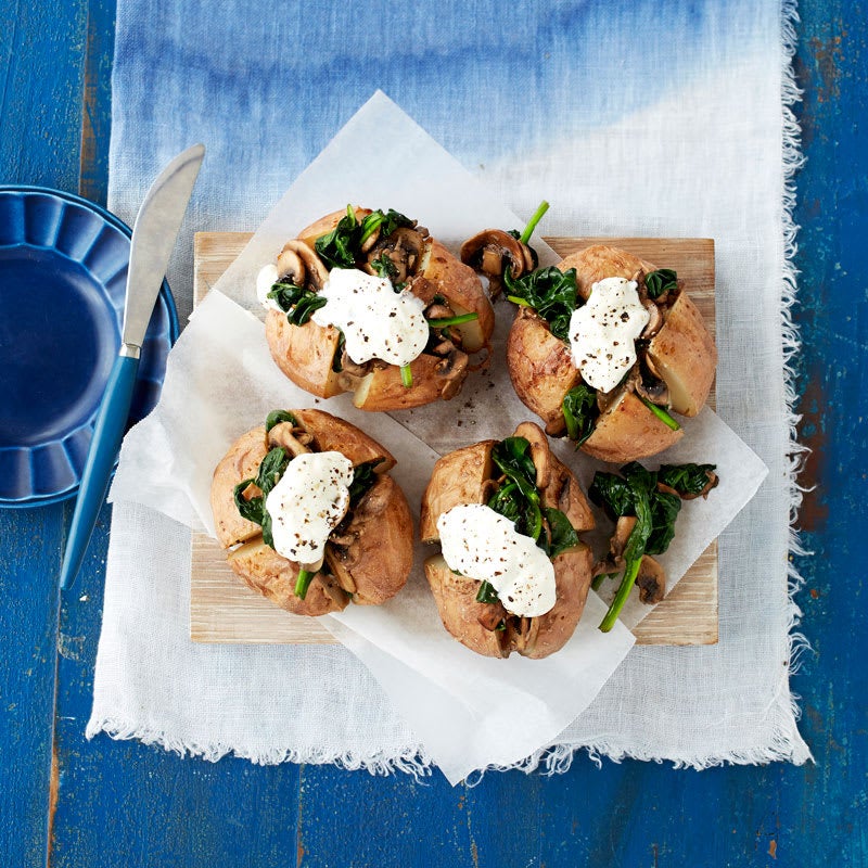Photo of Spinach and mushroom baked potatoes by WW