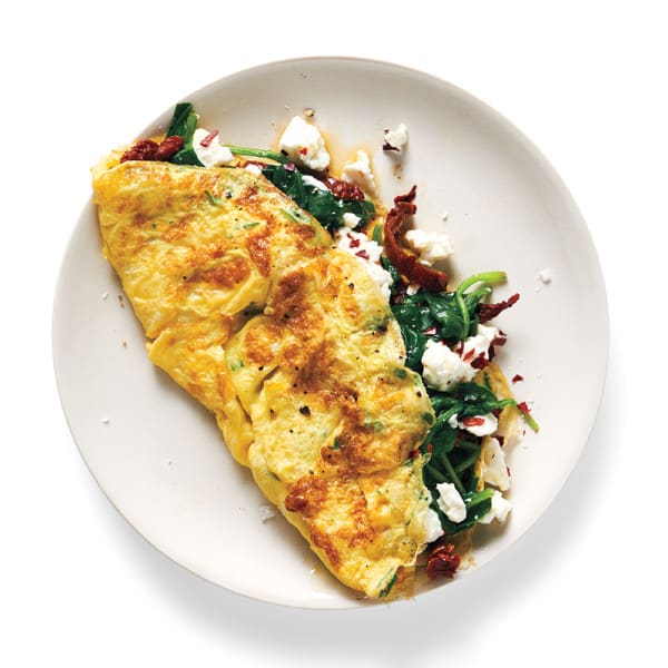 Photo of Spinach, Sun-Dried Tomato & Feta Omelette by WW