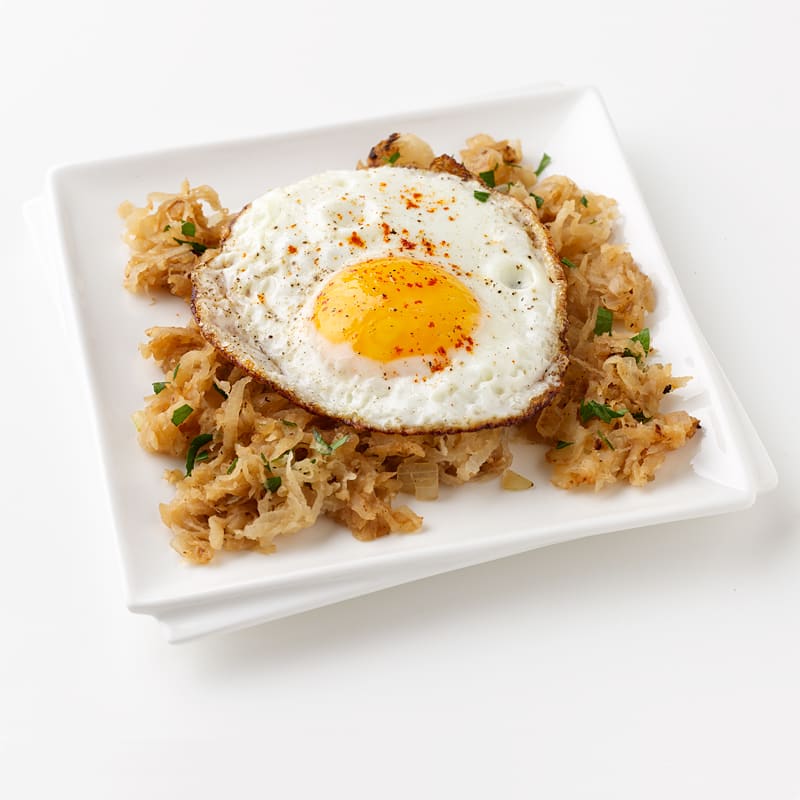 Photo of Jicama-Hash Browns with an Egg by WW