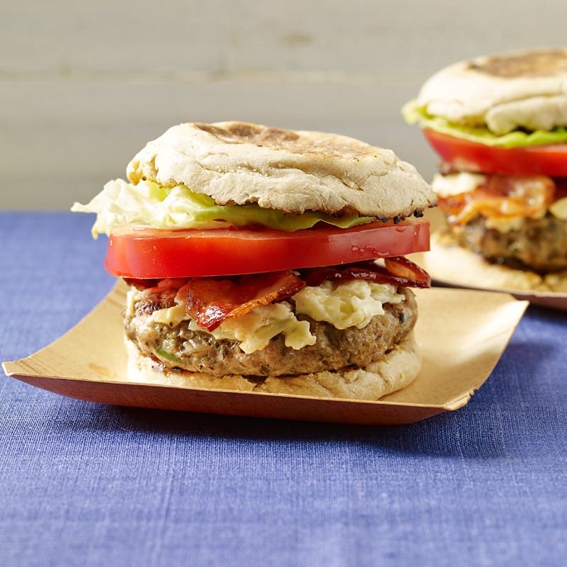 Photo of Bacon and cheese turkey burgers by WW
