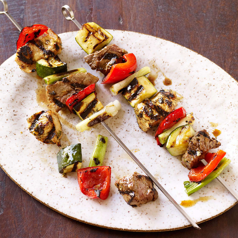 Photo of Chicken and steak kebabs by WW