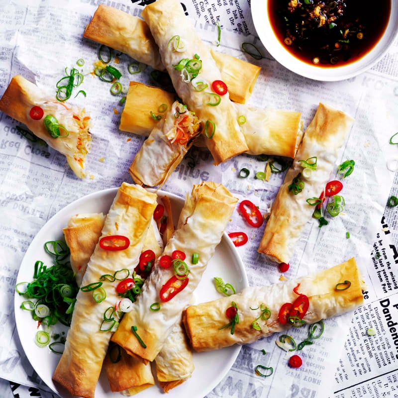 Photo of Baked vegetarian spring rolls by WW