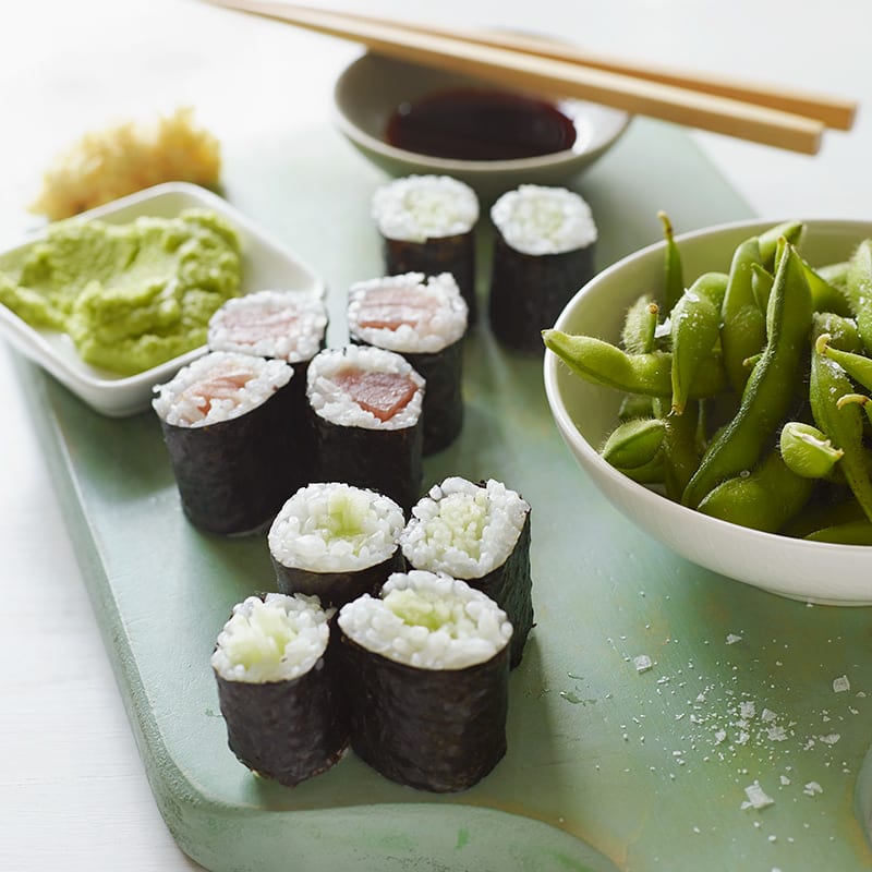 Photo of Sushi Take Out with Edamame by WW