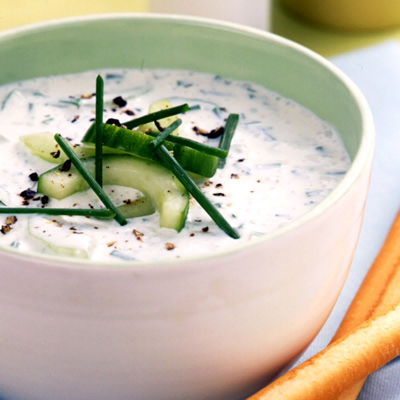 Photo of Creamy chilled cucumber soup by WW