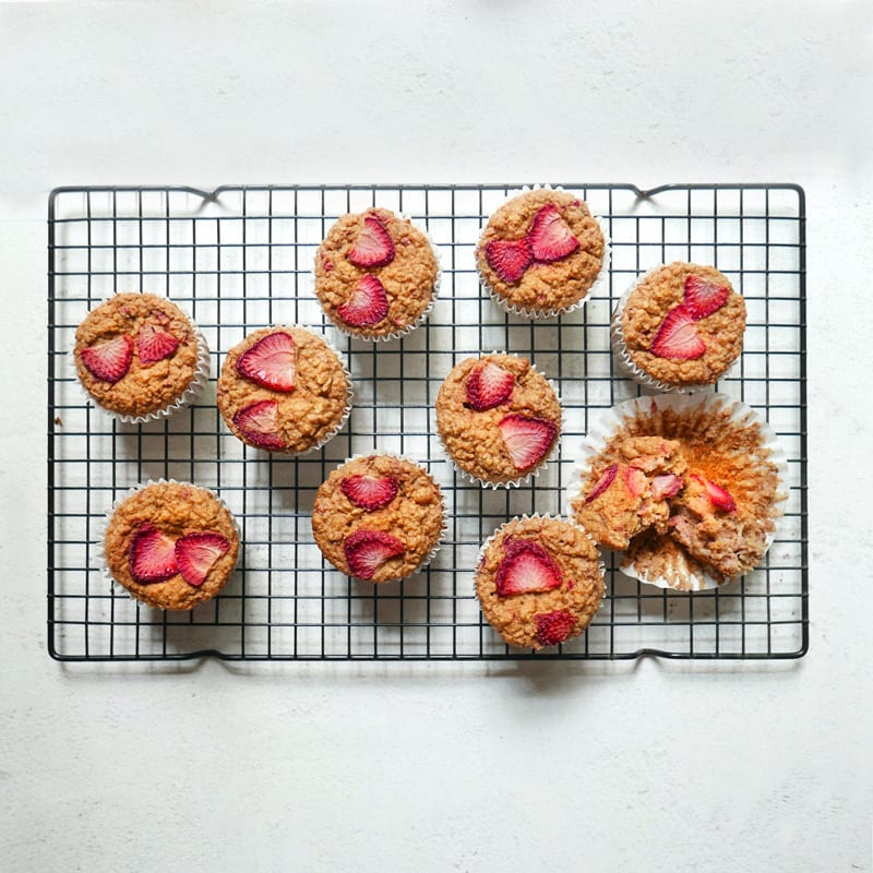 Photo of Strawberry & cottage cheese muffins by WW