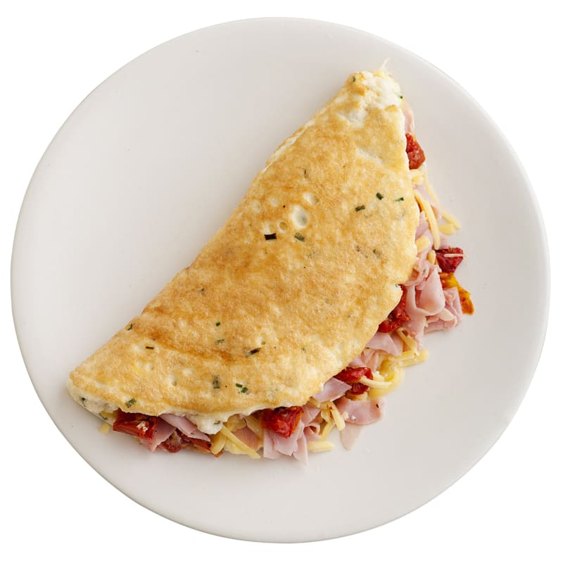 Photo of Ham and semi-dried tomato souffle omelette by WW