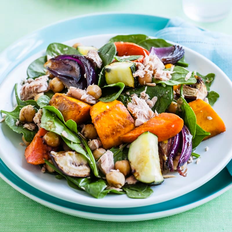 Photo of Warm vegetable and chickpea salad by WW
