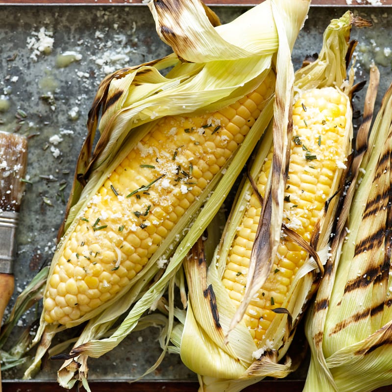 Photo of Grilled Corn with Rosemary Butter and Pecorino by WW