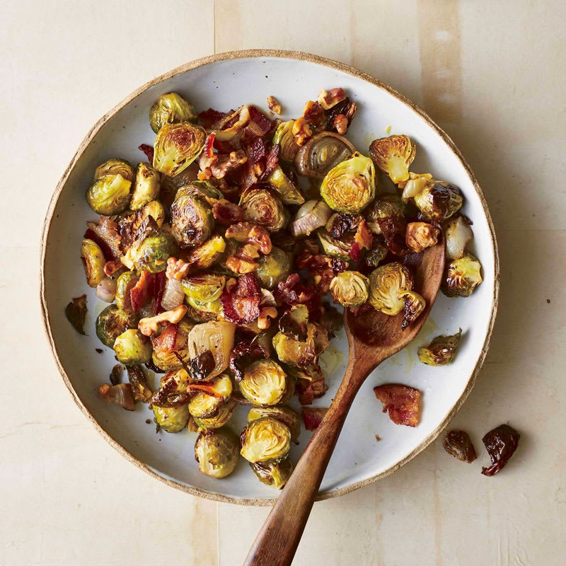 Photo of Roasted Brussels sprouts with walnuts & bacon by WW