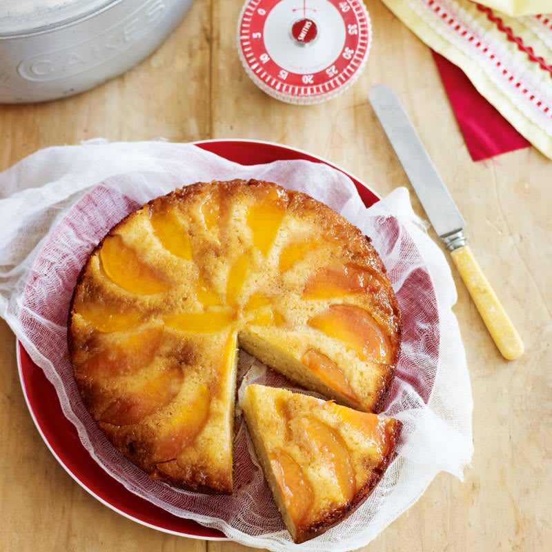 Photo of Peach and coconut upside-down cake by WW