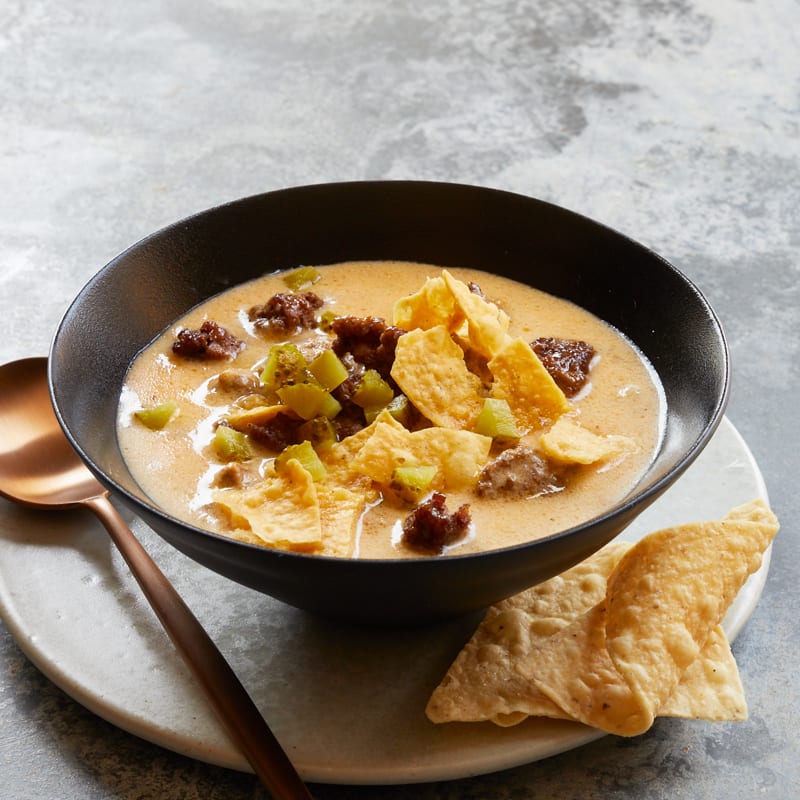 Photo of Slow-cooker cheeseburger soup by WW