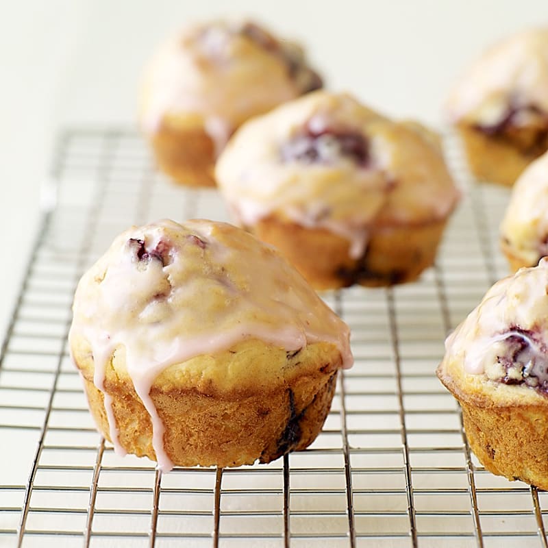 Photo of Glazed blackberry-lemon muffins by WW
