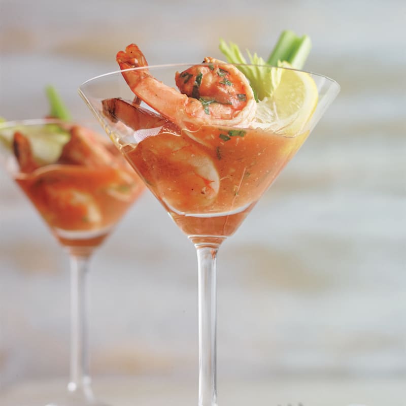 Photo of Bloody Mary shrimp cocktail by WW