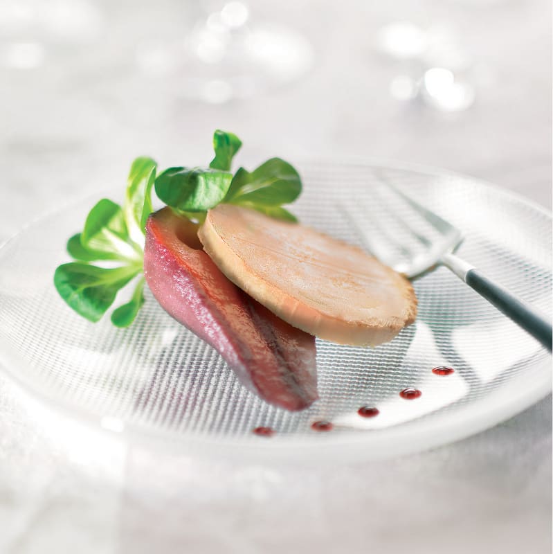 Photo de/du Demi-poire pochée au foie gras par WW